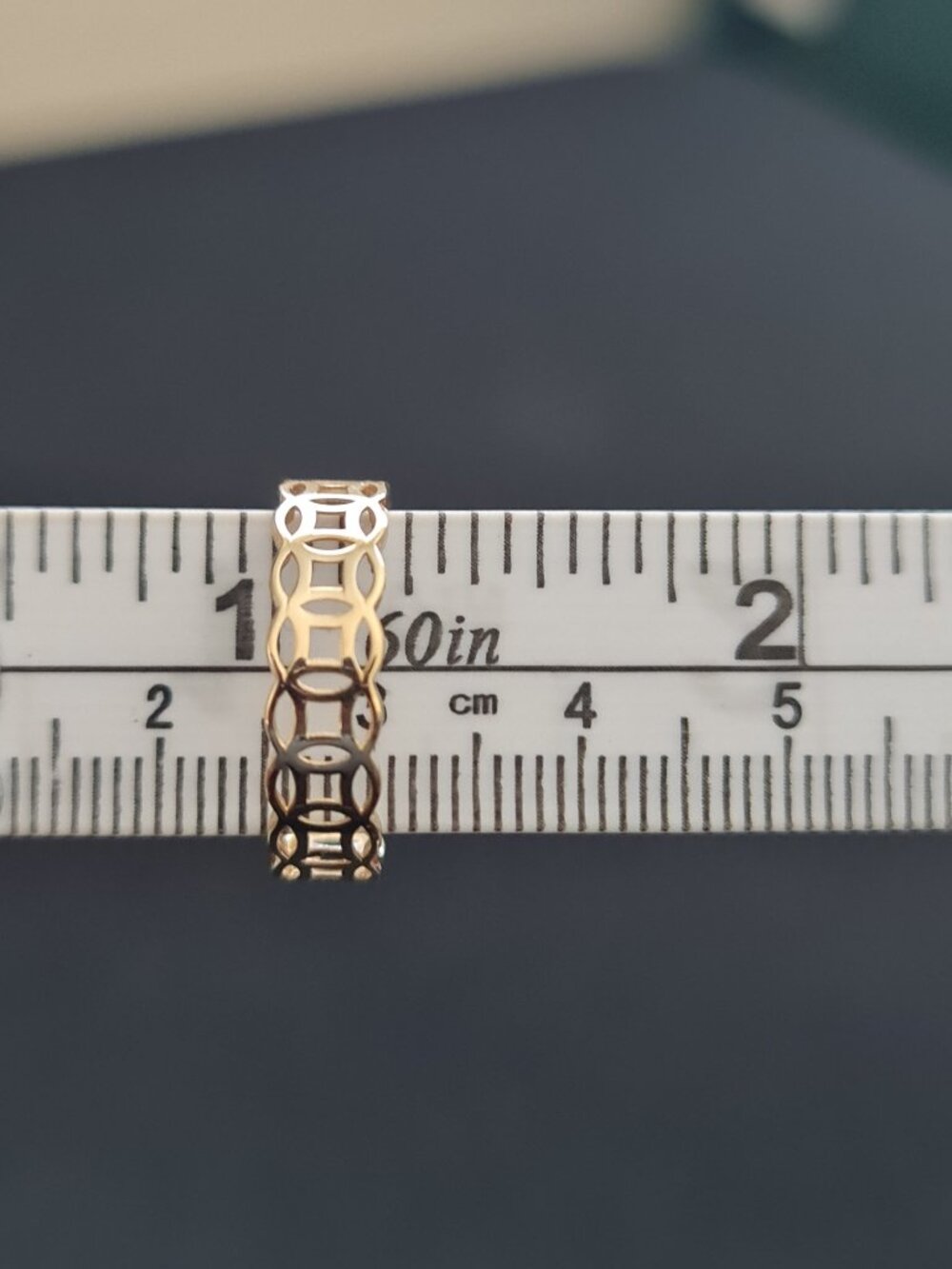 18K Gold Ring - money ring also known as money catcher ring - Picture 10 of 16